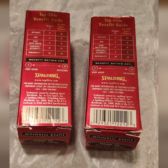 Top Flite XL 2000 Super Titanium Golf Balls 2 Sleeves NWT - Picture 3 of 5